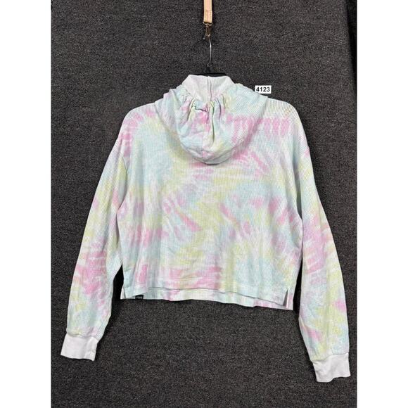 Pink by Victoria Secret Mesh Swim Coverup Hooded Womens Size S Tie Dye Multicolo - Picture 2 of 6